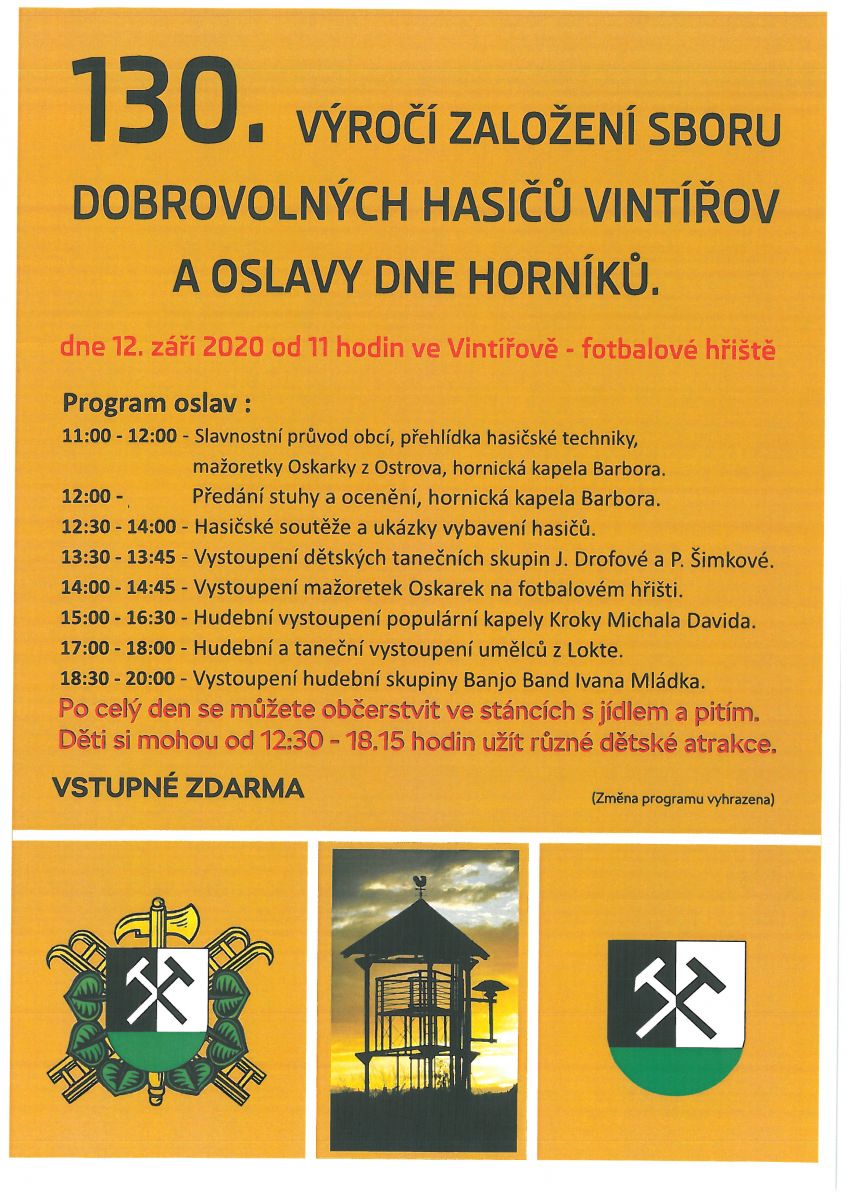 Plakát na oslavy