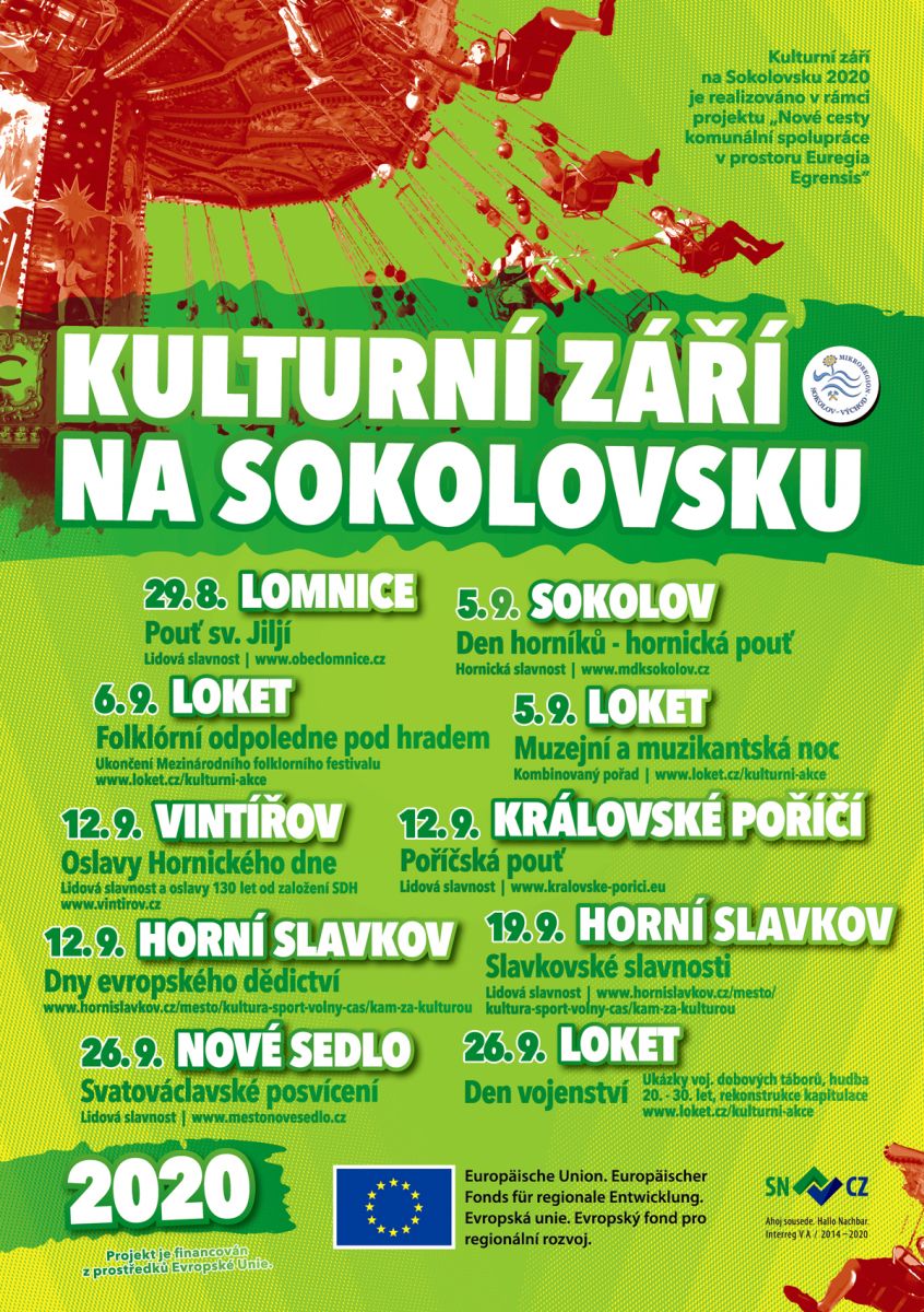 Plakát na kulturní září na Sokolovsku